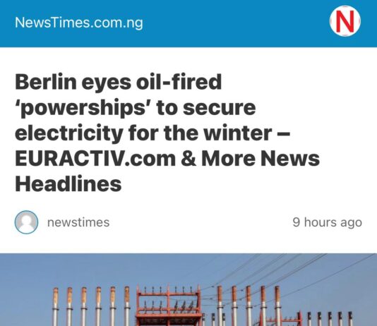 البواخر التركية تحطّ في ألمانيا لحل مشكلة الكهرباء برسم الإعلام المأجور